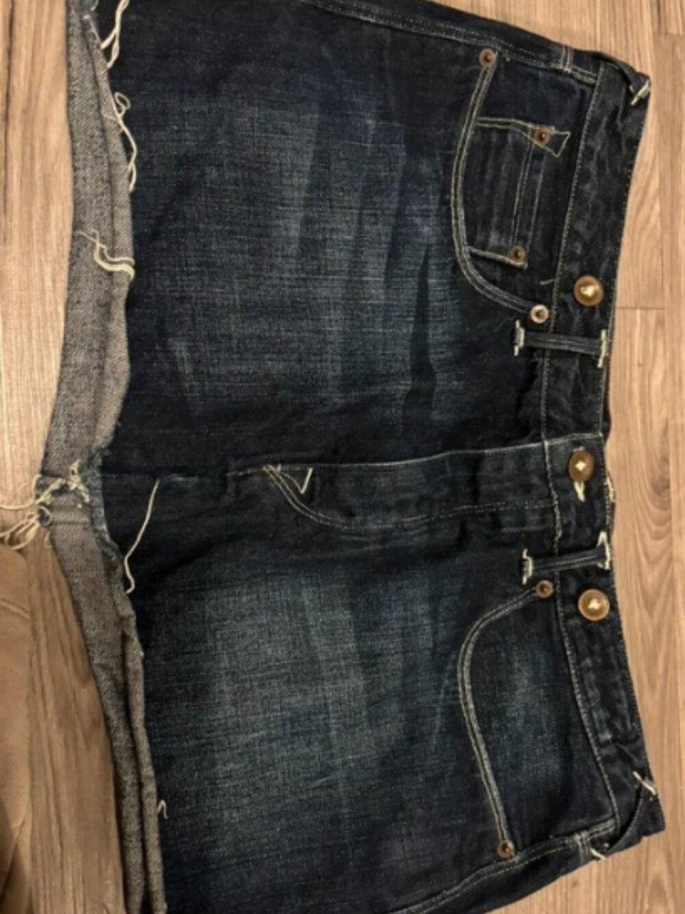 Vintage vintage denim short skirt